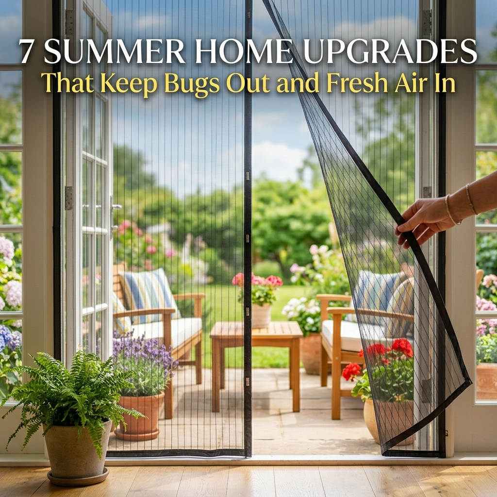 7 Summer Home Upgrades That Keep Bugs Out and Fresh Air In