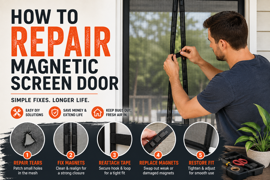 How to Repair a Magnetic Screen Door
