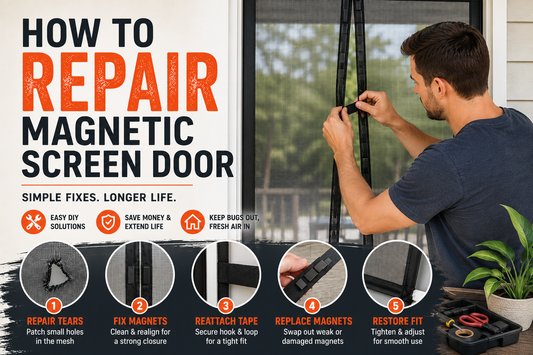 How to Repair a Magnetic Screen Door