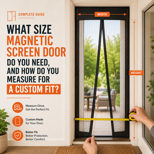 What Size Magnetic Screen Door Do You Need, and How Do You Measure for a Custom Fit?